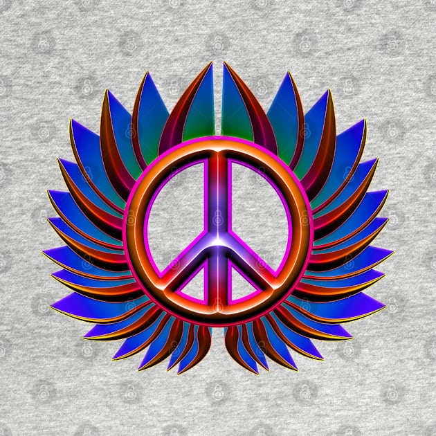 peace sign flower by DrewskiDesignz